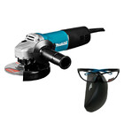 Машина шлифовальная угловая Makita 9558HNR + очки защитные Makita PGW-180110/CLEAR — Фото 1